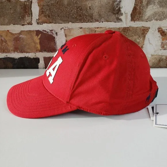 Polo Ralph Lauren Team USA Olympics Red Adjustable Cap Hat New - Picture 6 of 9